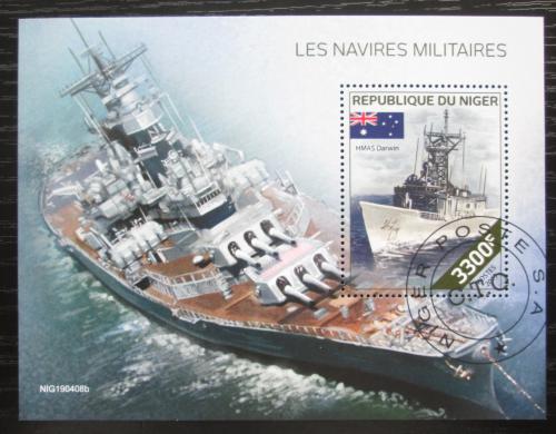 Poštovní známka Niger 2019 Váleèné lodì Mi# Block 979 Kat 13€