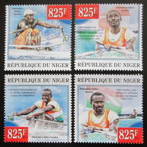 Poštovní známky Niger 2013 Hamadou Djibo Issaka, veslování Mi# 2267-70 Kat 13€