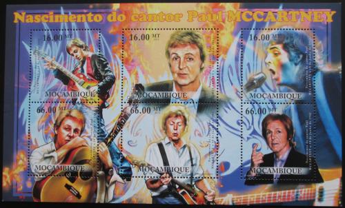 Poštovní známky Mosambik 2012 Paul McCartney, The Beatles Mi# 5610-15 Kat 14€