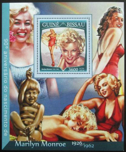 Poštovní známka Guinea-Bissau 2016 Marilyn Monroe Mi# Block 1501 Kat 13.50€