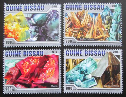 Poštovní známky Guinea-Bissau 2016 Minerály Mi# 8584-87 Kat 13.50€