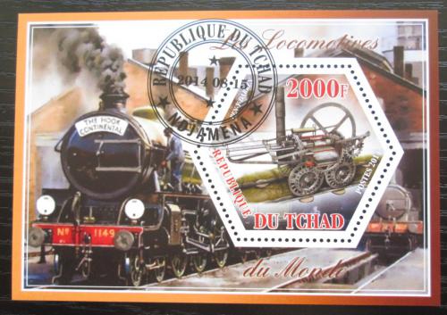 Poštovní známka Èad 2014 Parní lokomotivy Mi# N/N