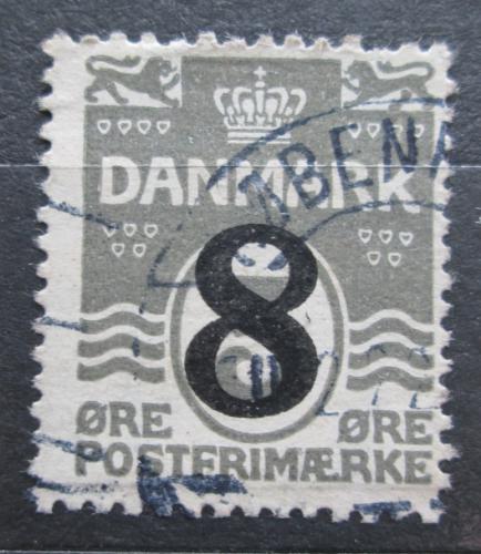 Poštovní známka Dánsko 1921 Nominální hodnota pøetisk Mi# 129