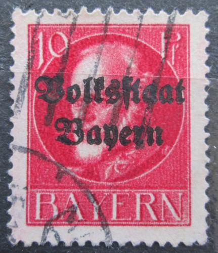 Poštovní známka Bavorsko 1919 Král Ludvík III. pøetisk Mi# 119 II A