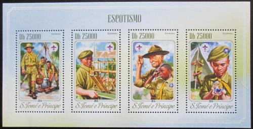 Poštovní známky Svatý Tomáš 2014 Skauti Mi# 5850-53 Kat 10€