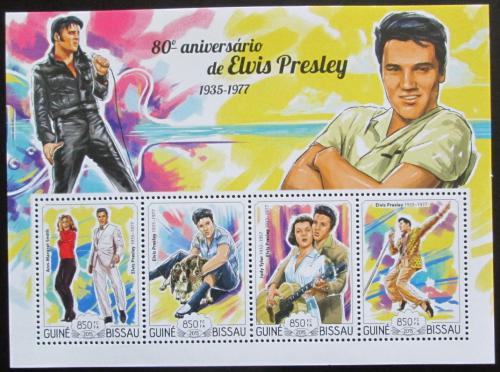 Poštovní známky Guinea-Bissau 2015 Elvis Presley Mi# 7649-52 Kat 14€