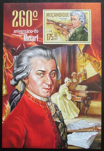 Poštovní známka Mosambik 2016 Wolfgang Amadeus Mozart Mi# Block 1138 Kat 10€