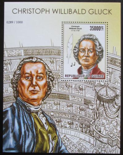 Poštovní známka Guinea 2015 Christoph Willibald Gluck Mi# Block 2555 Kat 14€