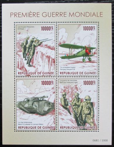 Poštovní známky Guinea 2015 První svìtová válka Mi# 11348-51 Kat 16€