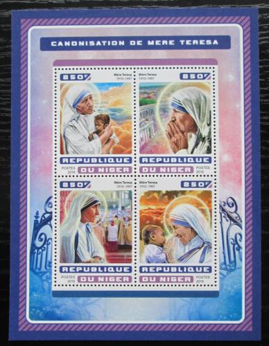 Poštovní známky Niger 2016 Matka Tereza Mi# 4652-55 Kat 13€