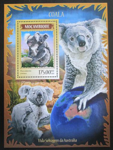 Poštovní známka Mosambik 2014 Koala medvídkovitý Mi# Mi# Block 902 Kat 10€ 