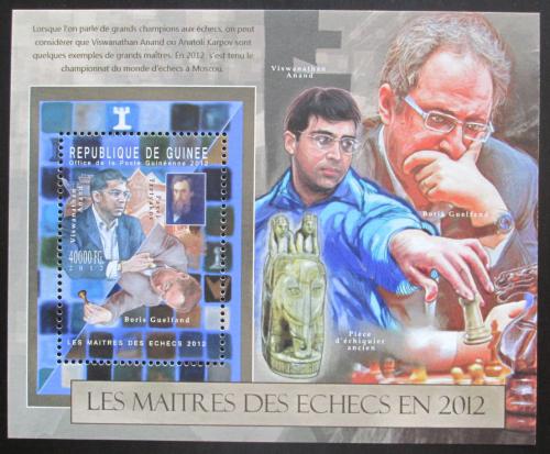 Poštovní známka Guinea 2012 Slavní šachisti Mi# Block 2118 Kat 16€