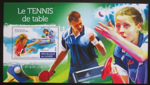 Poštovní známka Guinea 2015 Stolní tenis Mi# Block 2552 Kat 14€