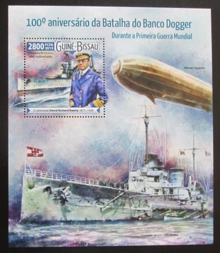 Poštovní známka Guinea-Bissau 2015 Bitva u Dogger Banku Mi# Block 1411 Kat 11€