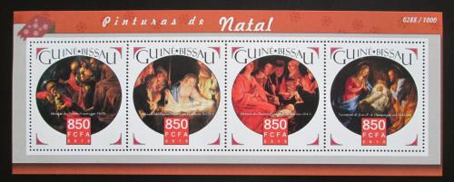 Poštovní známky Guinea-Bissau 2015 Vánoce, umìní Mi# 8385-88 Kat 13€