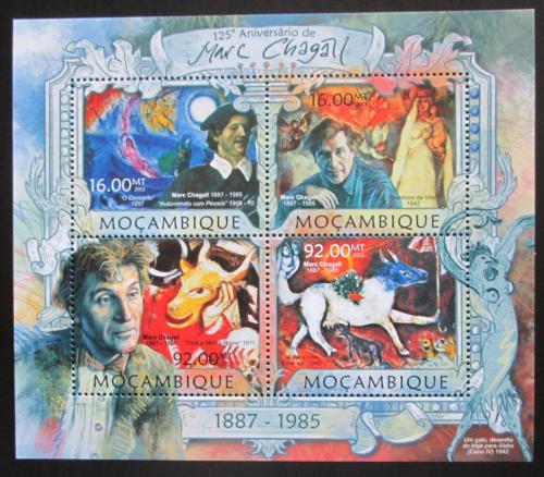 Poštovní známky Mosambik 2013 Umìní, Marc Chagall Mi# 6379-82 Kat 13€