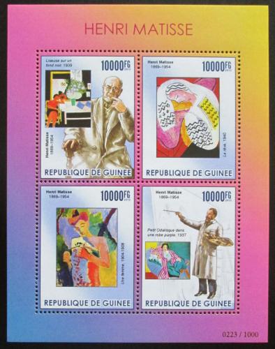 Poštovní známky Guinea 2015 Umìní, Henri Matisse Mi# 11323-26 Kat 16€