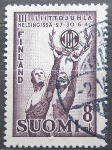 Potovn znmka Finsko 1946 Sportovn den pracujcch Mi# 325 - zvtit obrzek