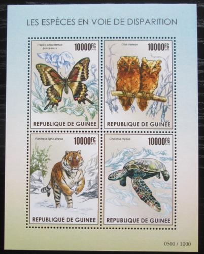 Poštovní známky Guinea 2015 Ohrožená fauna Mi# 11288-91 Kat 16€