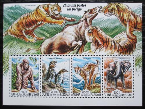 Poštovní známky Guinea-Bissau 2015 Vzácná fauna Mi# 7697-7700 Kat 13€