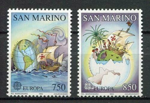 Poštovní známky San Marino 1992 Evropa CEPT, objevení Ameriky Mi# 1508-09