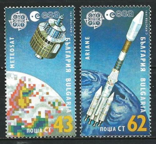 Poštovní známky Bulharsko 1991 Evropa CEPT, prùzkum vesmíru Mi# 3901-02