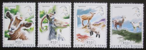 Poštovní známky Guinea-Bissau 2014 Èínský nový rok, rok kozy Mi# 7437-40 Kat 14€