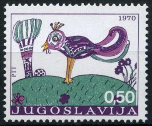 Poštovní známka Jugoslávie 1970 Dìtská kresba Mi# 1397