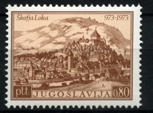 Poštovní známka Jugoslávie 1973 Škofja Loka, 1000. výroèí Mi# 1498