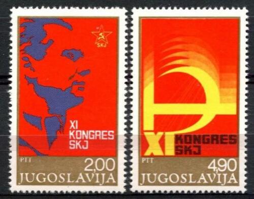 Poštovní známky Jugoslávie 1978 Sjezd komunistické strany Mi# 1733-34 