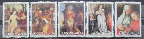 Poštovní známky Jugoslávie 1983 Umìní Mi# 2014-18