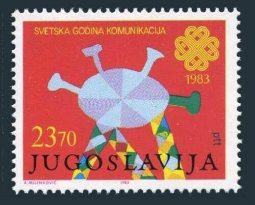 Poštovní známka Jugoslávie 1983 Mezinárodní rok komunikace Mi# 2021