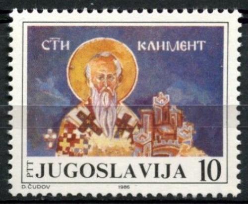 Poštovní známka Jugoslávie 1986 Kliment Ochridský Mi# 2154 Kat 6€