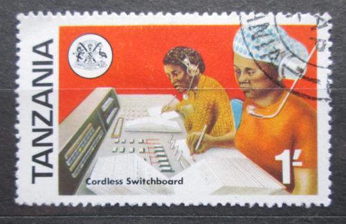 Poštovní známka Tanzánie 1976 Telefonní centrála Mi# 55