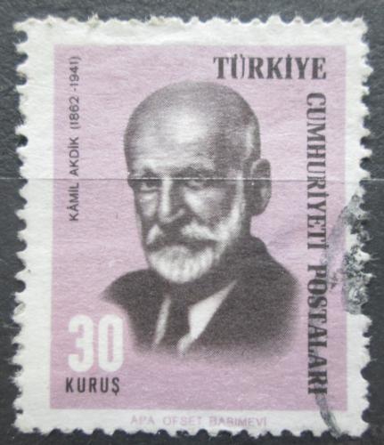 Potovn znmka Turecko 1966 Kmil Akdik, kaligrafik Mi# 1991