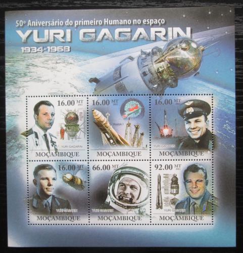 Poštovní známky Mosambik 2011 Jurij Gagarin Mi# 4598-4603 Kat 12€