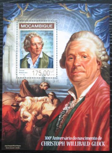 Poštovní známka Mosambik 2014 Christoph Willibald Gluck Mi# Block 858 Kat 10€