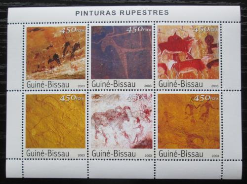 Poštovní známky Guinea-Bissau 2003 Skalní malby Mi# 2489-94 Kat 11€
