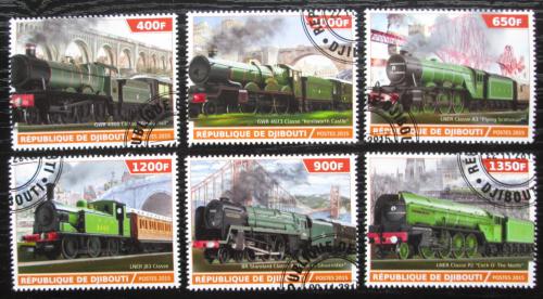 Poštovní známky Džibutsko 2015 Parní lokomotivy Mi# N/N