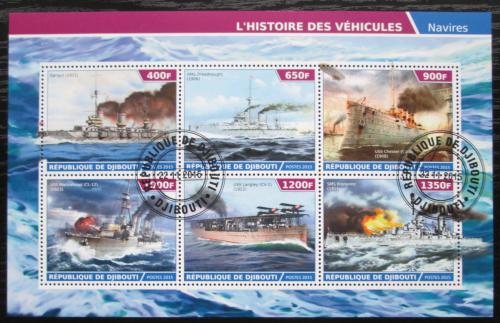 Poštovní známky Džibutsko 2015 Váleèné lodì Mi# N/N