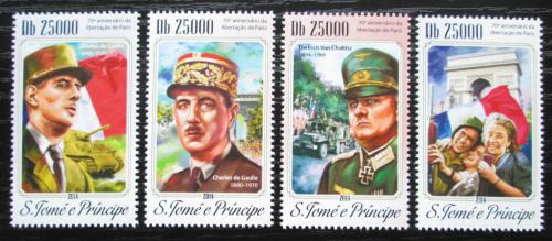 Poštovní známky Svatý Tomáš 2014 Osvobození Paøíže Mi# 5940-43 Kat 10€
