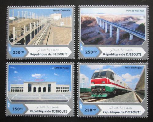 Poštovní známky Džibutsko 2017 Železnice Mi# 1683-86 Kat 10€