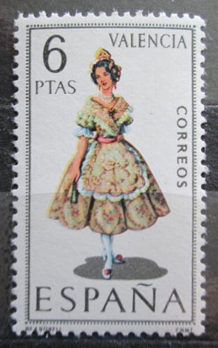 Poštovní známka Španìlsko 1971 Lidový kroj Valencia Mi# 1909