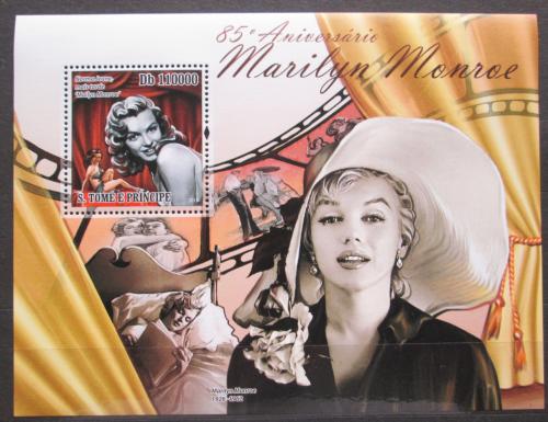 Poštovní známka Svatý Tomáš 2011 Marilyn Monroe Mi# Block 851 Kat 11€