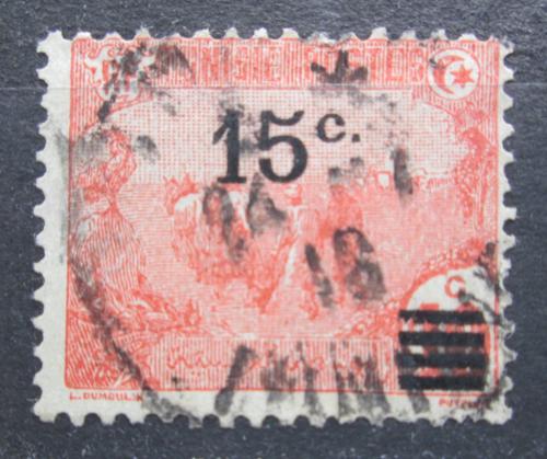 Poštovní známka Tunisko 1917 Orba pøetisk Mi# 49