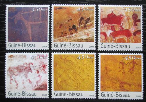 Potovn znmky Guinea-Bissau 2003 Skaln malby Mi# 2489-94 Kat 11