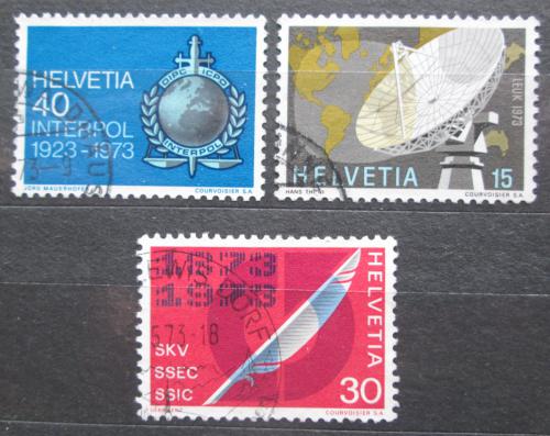 Poštovní známky Švýcarsko 1973 Výroèí a události Mi# 988-90 