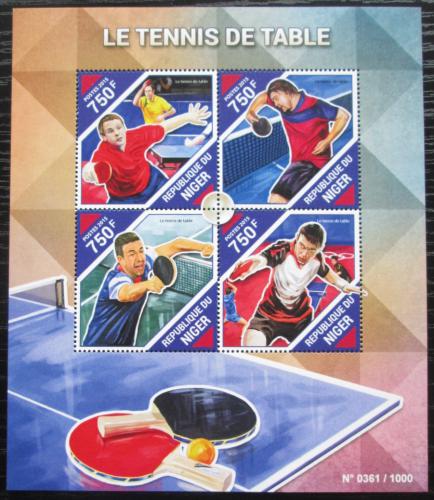 Poštovní známky Niger 2015 Stolní tenis Mi# 3947-50 Kat 12€