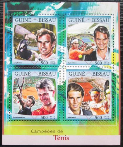 Poštovní známky Guinea-Bissau 2016 Slavní tenisti Mi# 8634-37