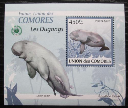 Poštovní známka Komory 2009 Dugong DELUXE Mi# 2440 Block